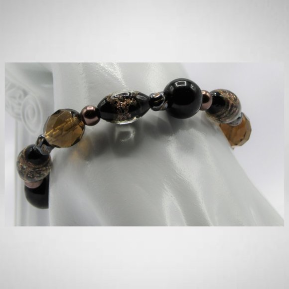 BLACK & TOPAZ Beaded Jewelry Set - Picture 4 of 5